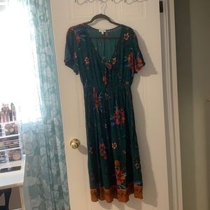 Tie front Maxi dress.